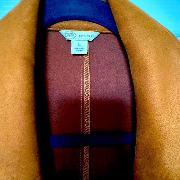 Cato Cognac Jacket Size Large. New No Tags. Gold buttons - Picture 3 of 3